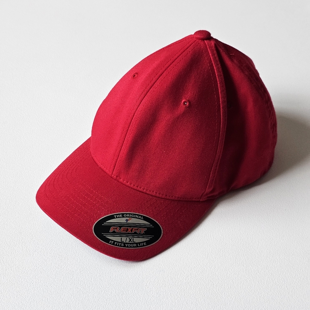 Lids Flexfit Red Blank Baseball Cap Hat L/XL Stretch Fit